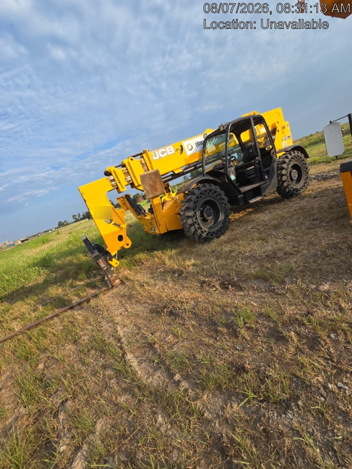 2019 JCB 510-56 Canopy, 74 HP, Solid Tires, STD Worklight, Beacon, Aux Hydraulics, Lifting Eye, Back up Alarm w/66" Carriage/60" Forks