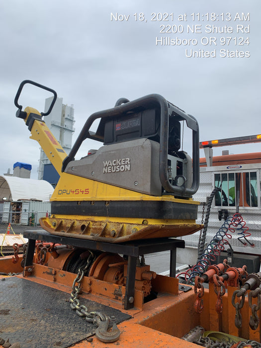 2020 Wacker Neuson DPU4545HEH Reversible Plate Compactor, Diesel