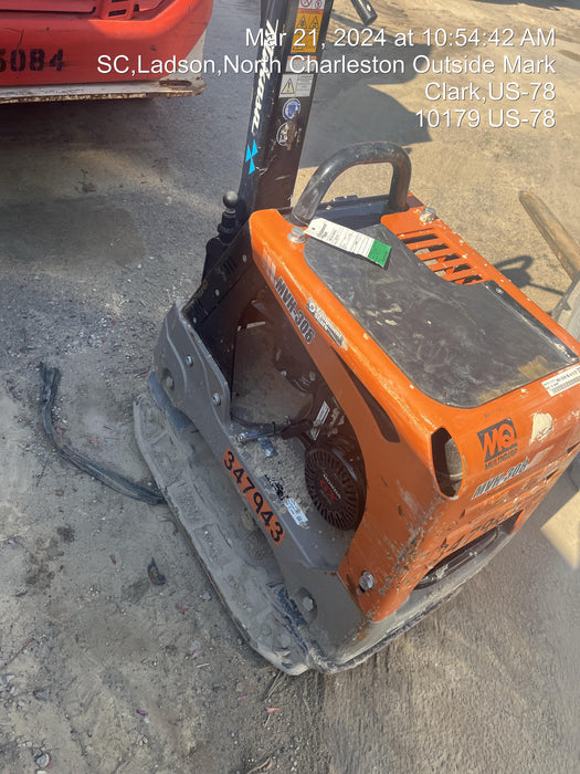 2023 Multiquip MV308GH Honda GX270, 18" Plate, Tachometer