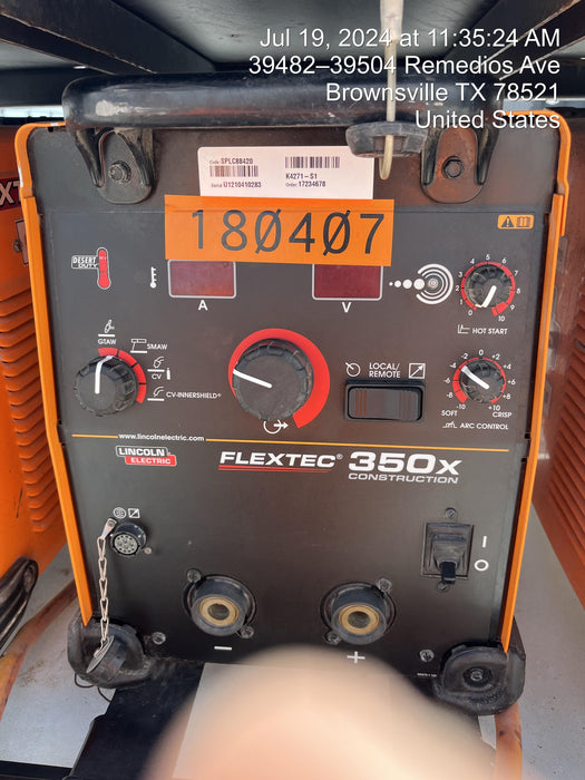 2021 LINCOLN ELECTRIC FLEXTEC 350X