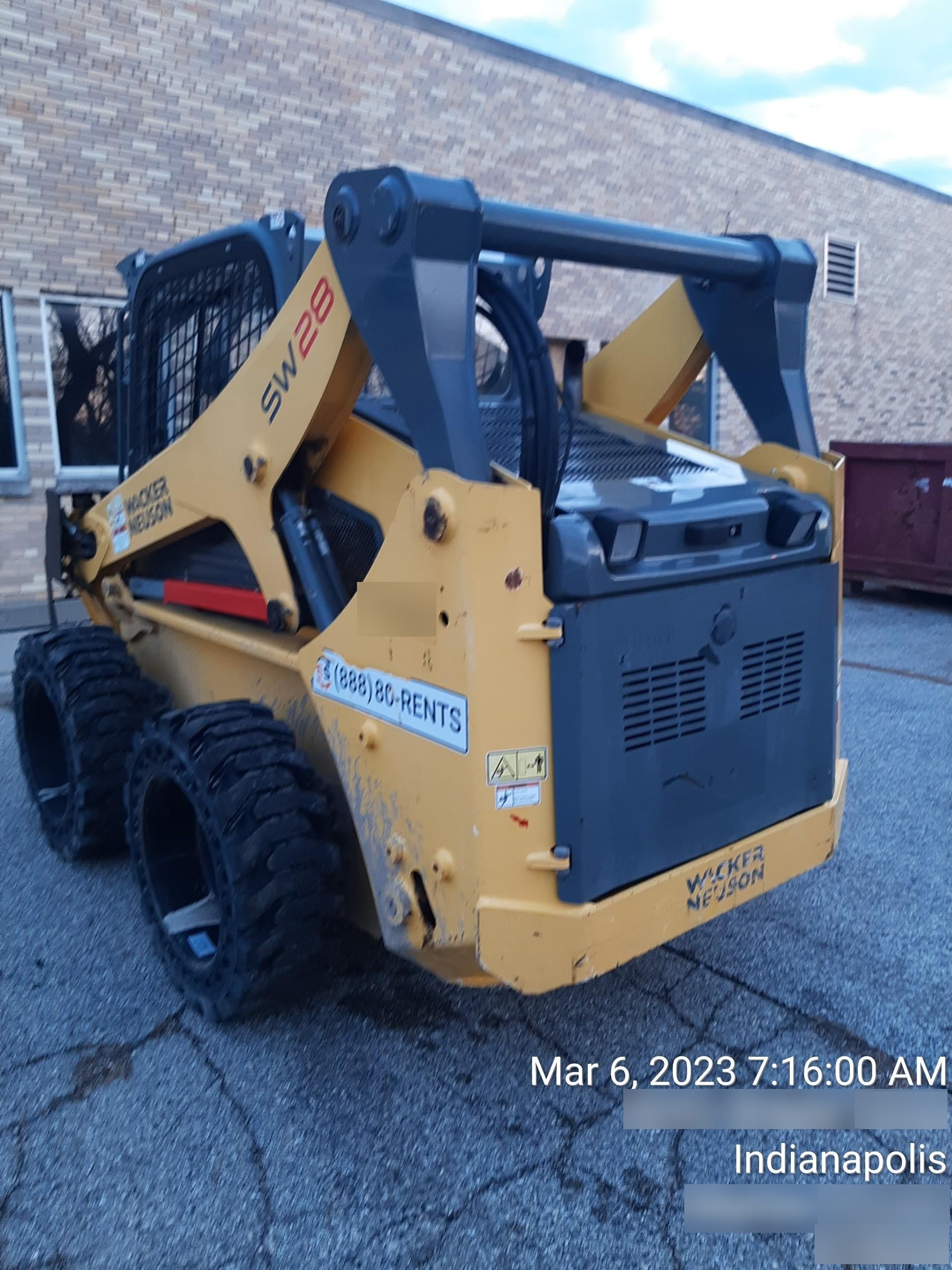 Wacker Neuson SW28 Wacker Neuson SW28 Skid Loader w/Solid Tires, Cab, 75" Bucket