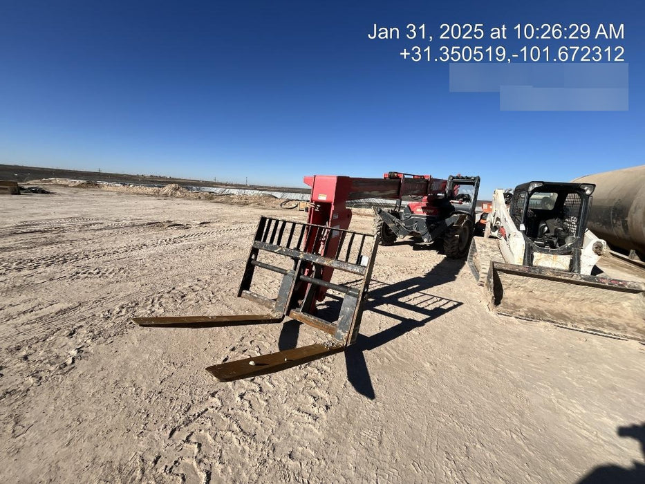 2018 Manitou 12042 Manitou MTA 12042 w/Open ROPS, Work Lights/Strobe, Aux Hyd, Solid Tires, Lift Hook, 66" Carriage, 72" Forks, Outriggers