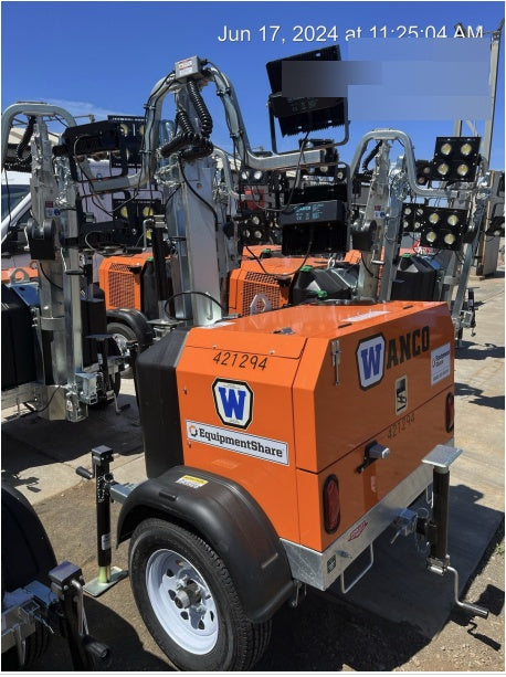 2024 Wanco WLTT-4MM4K Diesel, Deep Sea Controller, Shore Power Plug, Auto Start, (4) 350W LED Floodlights, 4kW Generator, 60 Gal Fuel Tank, 2" Ball, T3