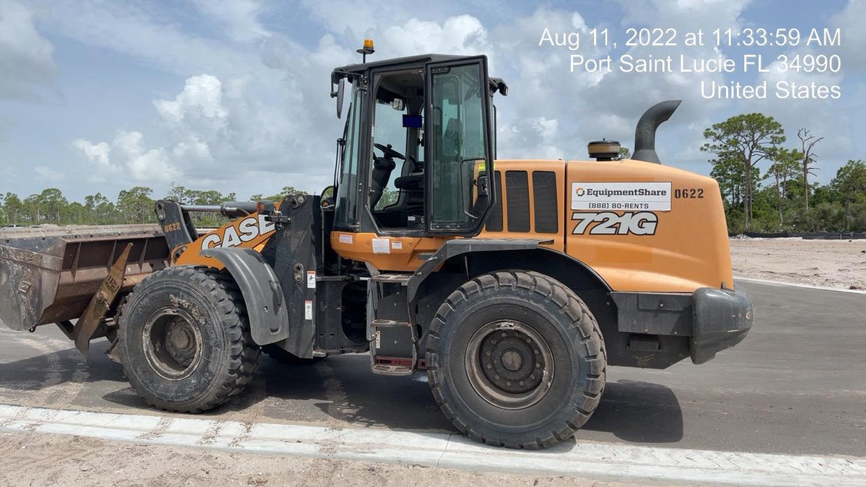 2018 Case 721G CLOSED CAB, JRB 416 STYLE HYD COUPLER