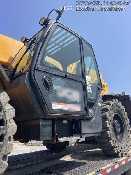 2019 JCB 510-56 74 HP w/CAB/HVAC, Beacon, Worklights, Aux Hydraulics, Solid Tires 66" Carriage/60" Forks