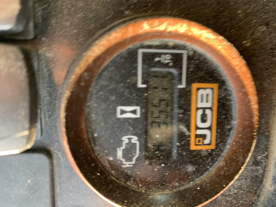 2019 JCB 512-56 74 HP w/CAB/HVAC, Beacon, Aux Hydraulics, Worklights, Solid Tires w/60" Carriage/Forks