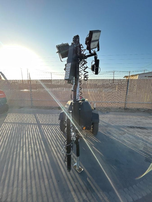 2022 Allmand NLV3GR (4) LED Light Fixture 350W, 23' Vertical Mast, 3kW Prime, Towable, ES Decals, T3