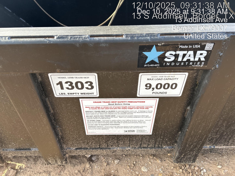 2025 STAR INDUSTRIES 1450B