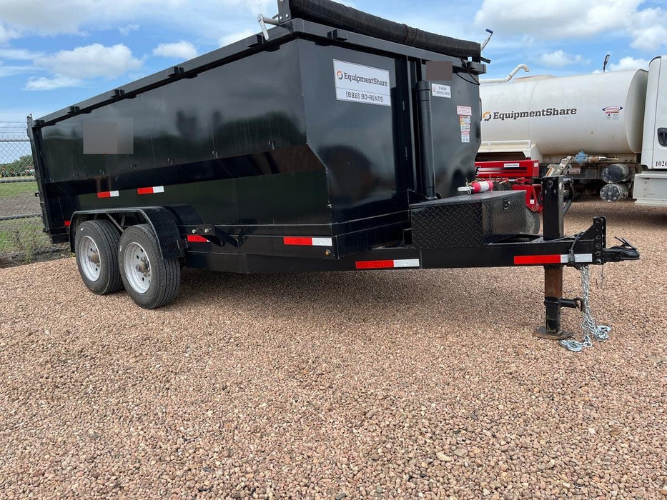 2025 TEXAS PRIDE TRAILERS 14'L x 7'W 5 Cu Yd Trunnion Hydraulic Dump