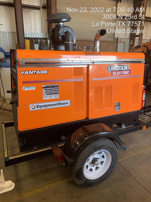 2022 Lincoln Electric Vantage 549X Crosslink Technology, Trailer Mounted, ES Decals, T3