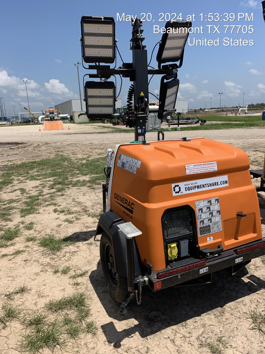 2023 Generac MLT2 Diesel, Flex Switch 120V Input, Powerzone Controller, 
(4) 320W LED Lights, 4kW Generator, 39.9 Gal Fuel Tank, 2" Ball, T3