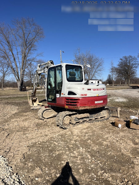 2019 Takeuchi TB290 Takeuchi TB290 Cab/Heat/AC w/Rubber Tracks, Auxiliary Hydraulics, Dozer Blade, Manual QC, 18/24/36" Buckets, Hydraulic Thumb Installed