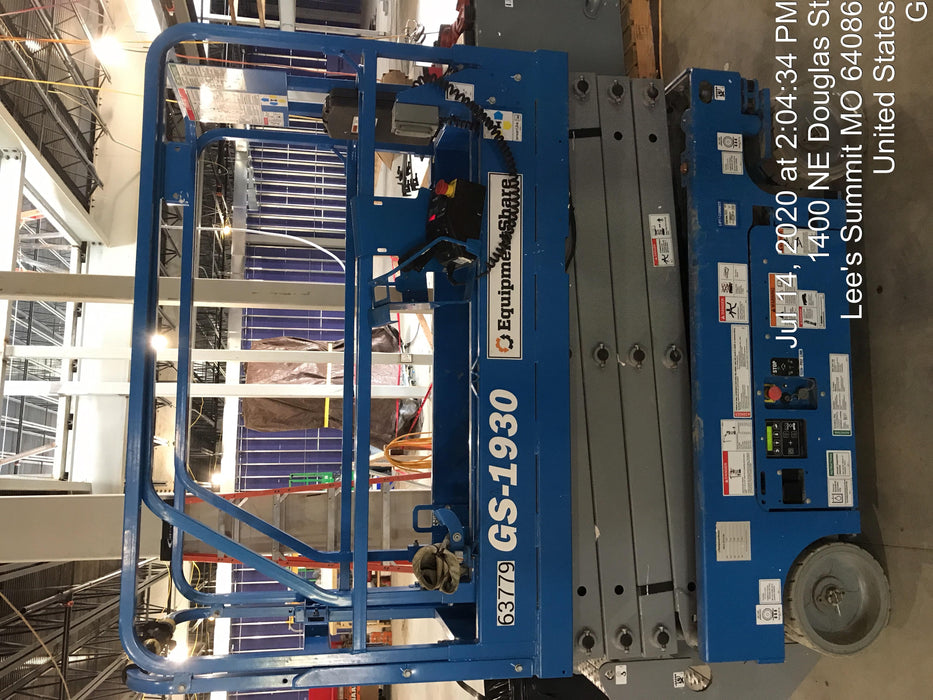 2020 Genie GS-1930 Solid Non Marking Tires, Beacon, Folding rails with half height swing gate