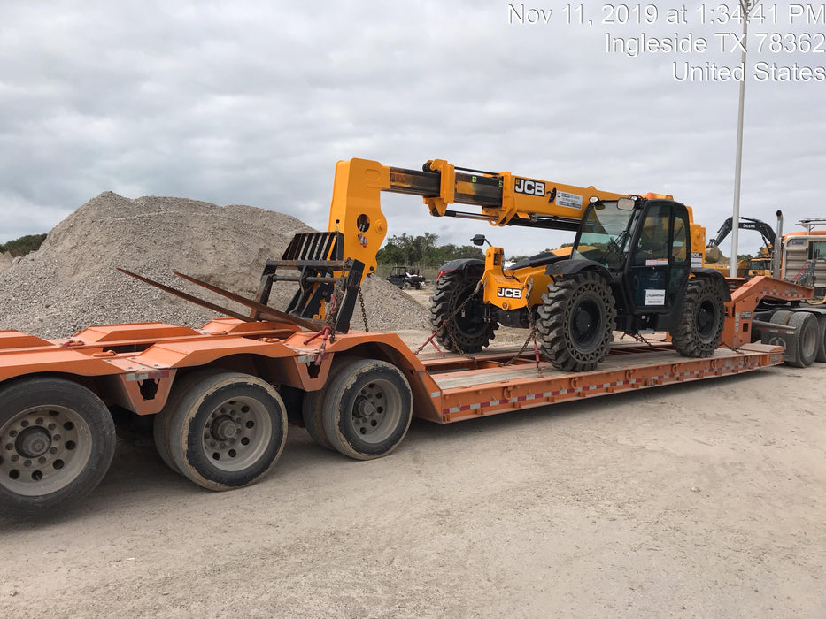 2019 JCB 509-42 JCB 509-42 Enclosed Cab, 74 HP, Solid Tires, Worklights, Beacon, Aux Hydraulics, Lifting Eye