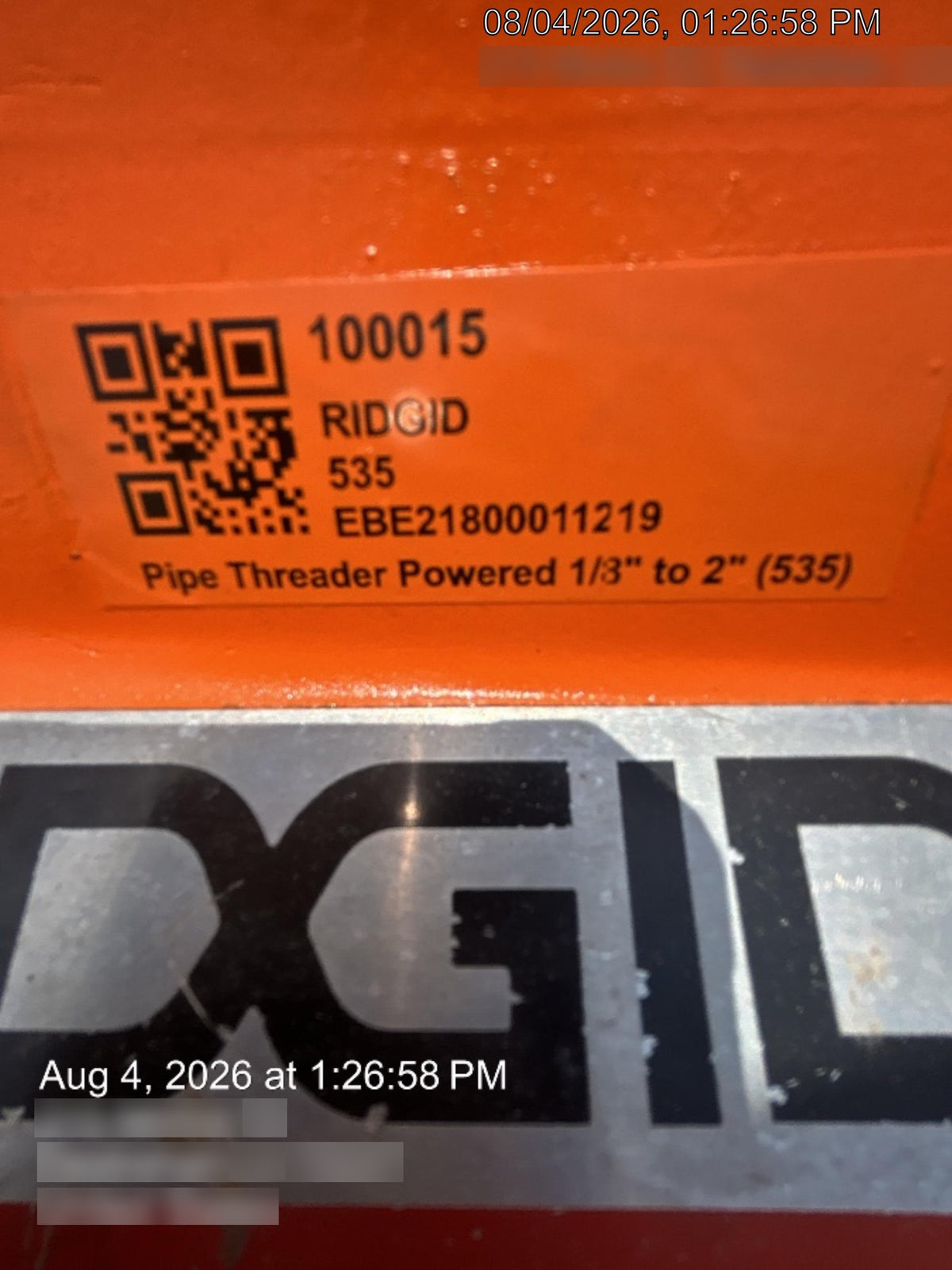 2020 RIDGID 535