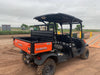 Kubota RTV-X1140W-H Canopy, 4-Seater, Diesel, Windshield Acrylic Clear, LED Strobe, Backup Alarm