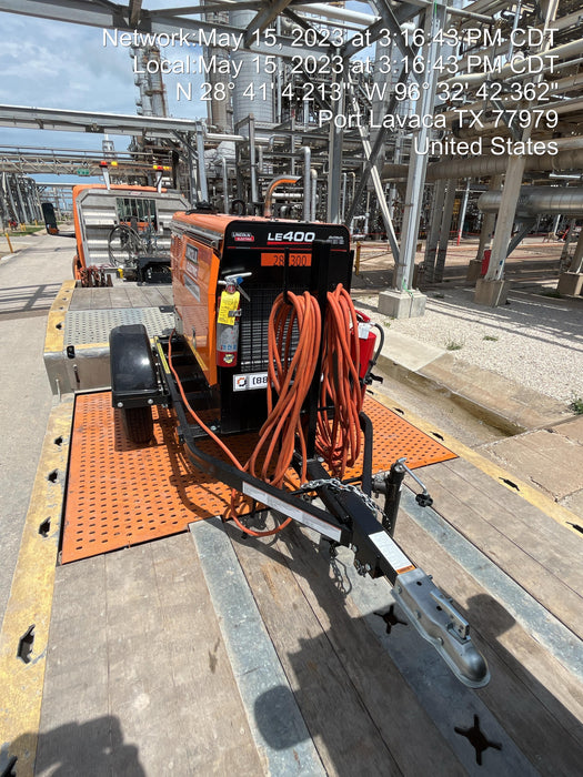 2022 Lincoln Electric LE400 Kubota V1505, Trlr, Cable Rack, Light Kit, ES Decals, T3