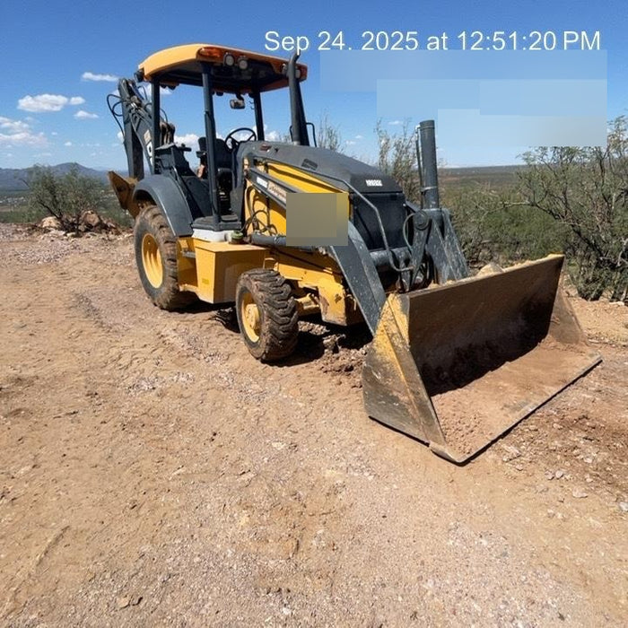 2019 John Deere 310LEP 4wd, Canopy, Standard dipper, ISO, Rear Auxiliary Hydraulics, Manual QC