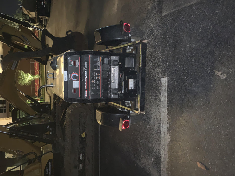 2019 Lincoln Electric Vantage 322 Welder Ready-Pak 3, Two wheel trailer, Fender and Light kit, Cable Rack