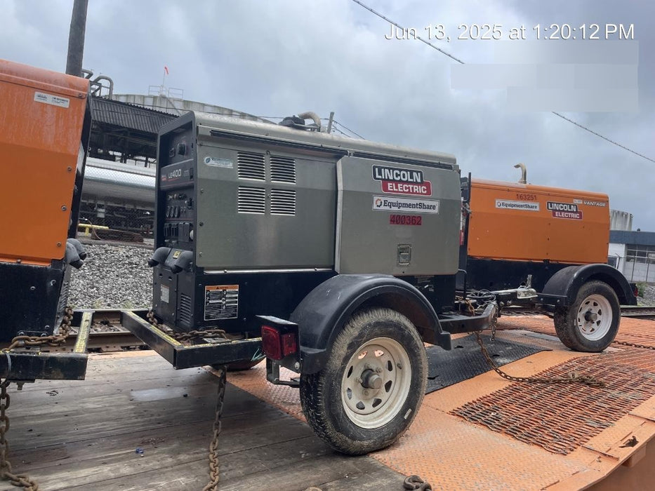 2024 Lincoln Electric LE400 Kubota V1505, Trlr, Cable Rack, Light Kit, ES Decals, T3