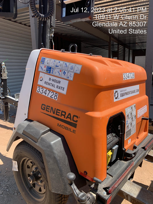 2023 Generac MLT2 Diesel, Flex Switch 120V Input, Powerzone Controller, (4) 320W LED Lights, 4kW Generator, 39.9 Gal Fuel Tank, 2" Ball, T3