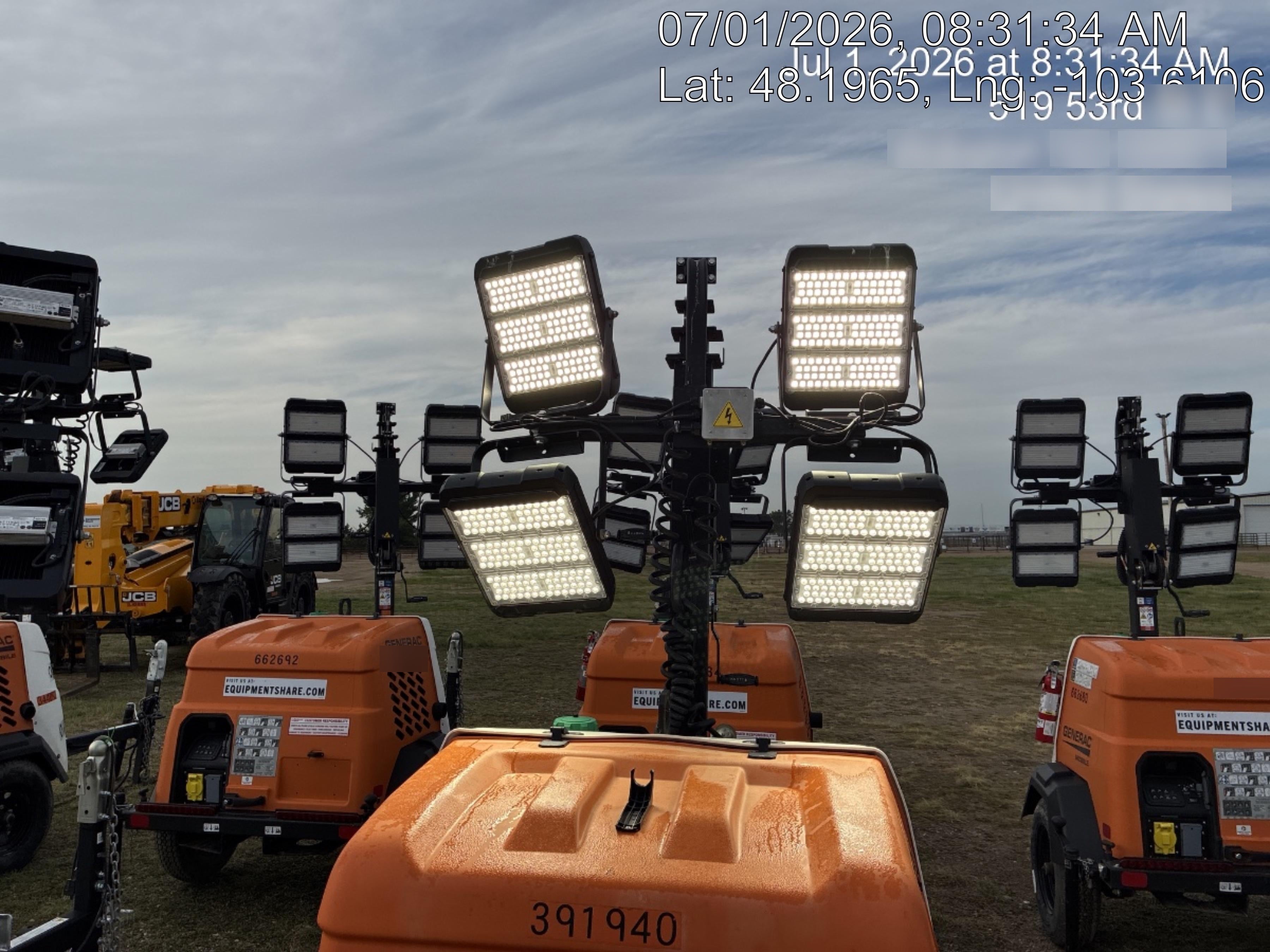 2024 Generac MLT2 Diesel, Flex Switch 120V Input, Powerzone Controller, 
(4) 320W LED Lights, 4kW Generator, 39.9 Gal Fuel Tank, 2" Ball, T3