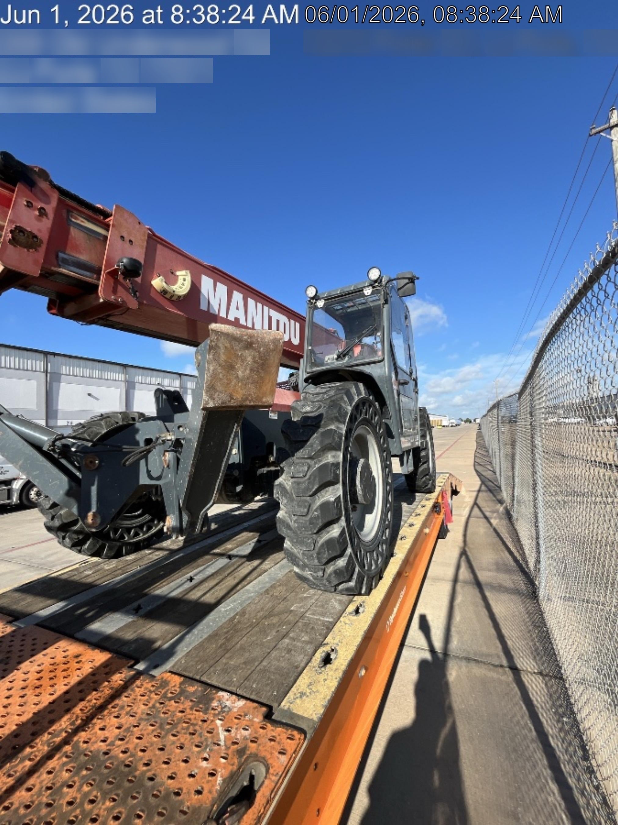 2018 Manitou MTA10055 Manitou MTA 10055 w/Cab/Heat/AC, Work Lights/Strobe, Aux Hyd, Solid Tires, Lift Hook, 66" Carriage, 60" Forks