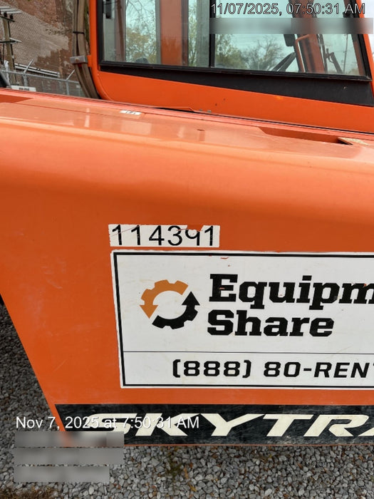 2020 Skytrak 12054 74Hp, Cab/Heat/Air, FF Tires, Work Lights, Beacon, Aux Hydraulics, Back up Alarm, Lifting Eye, ES Decals