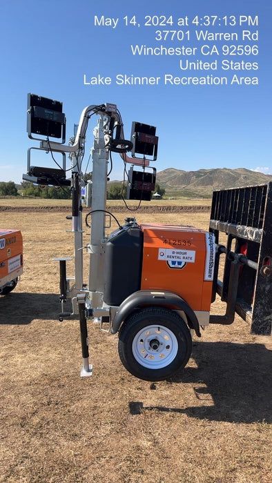 2024 Wanco WLTT-4MM4K Diesel, Deep Sea Controller, Shore Power Plug, Auto Start, (4) 350W LED Floodlights, 4kW Generator, 60 Gal Fuel Tank, 2" Ball, T3