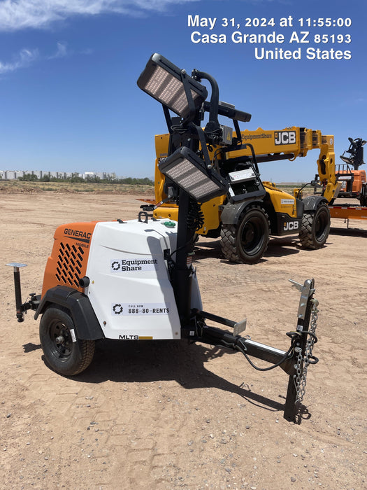 2024 Generac MLT2 Diesel, Flex Switch 120V Input, Powerzone Controller, 
(4) 320W LED Lights, 4kW Generator, 39.9 Gal Fuel Tank, 2" Ball, T3