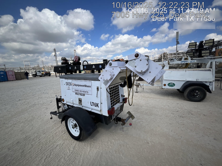 2017 Multiquip LT6K` MultiQuip LT6KV Towable Light Tower