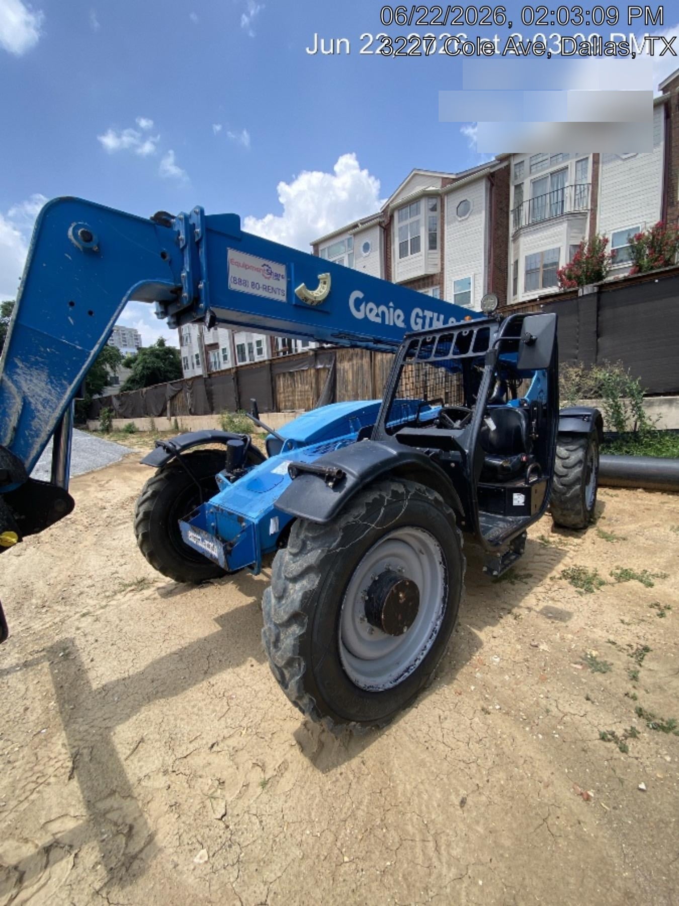 2017 Genie GTH-844 Genie GTH 844, Solid Tires, 60" carriage, Open ROPS