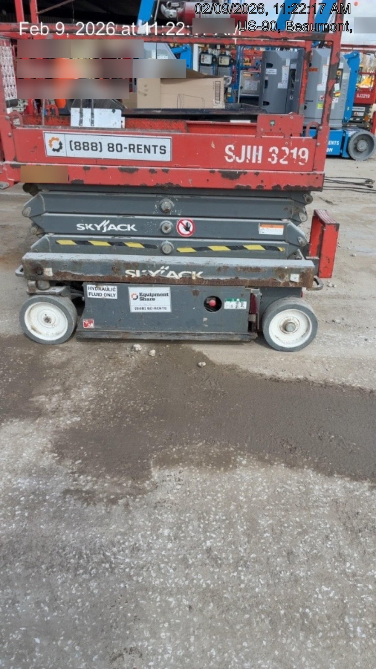 2019 Skyjack SJIII-3219 Standard Options