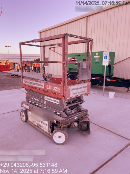 2019 Skyjack SJIII-3219 Standard Options, Trojan Batteries