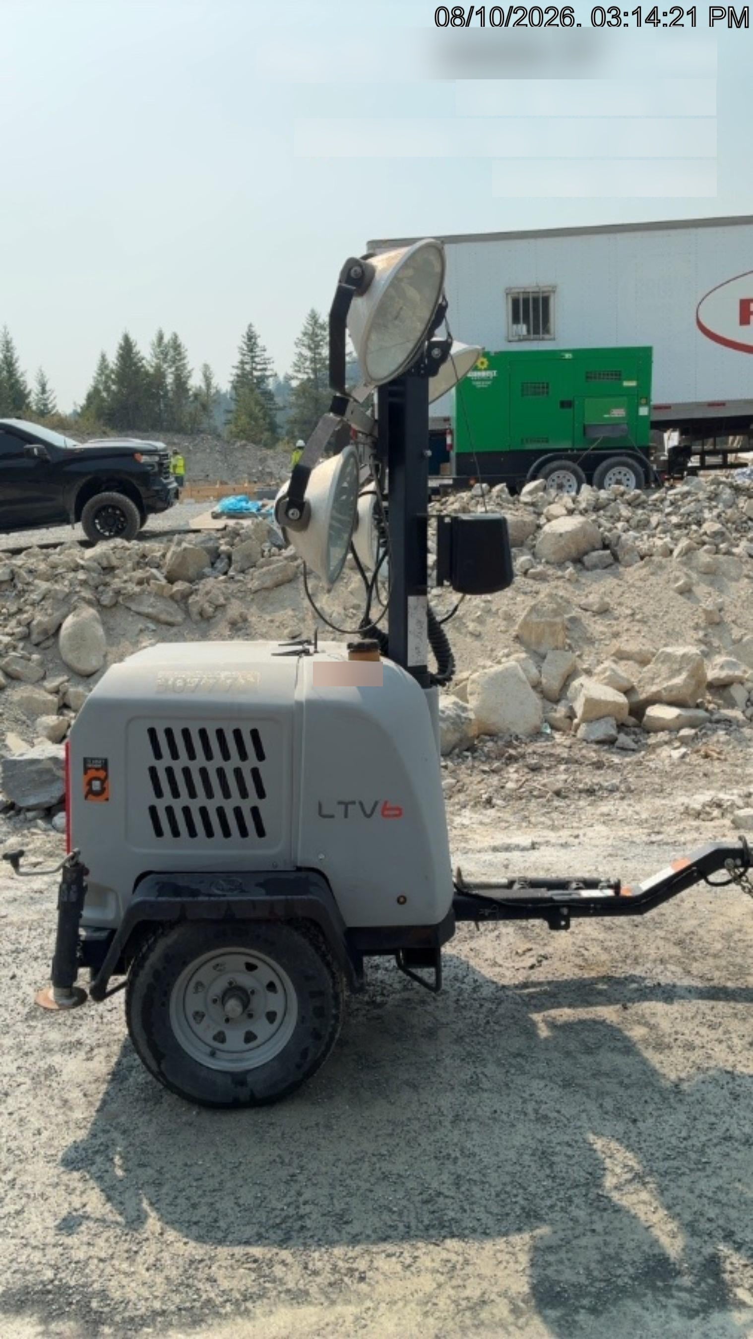 2019 Wacker Neuson LTV6K-MH Power mast, 1100W MH