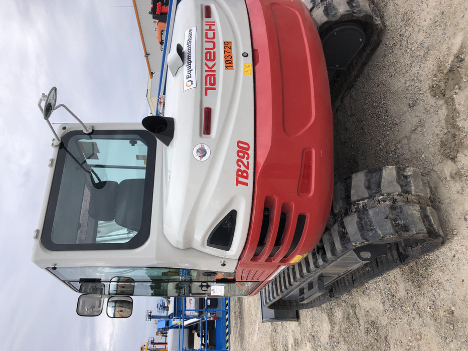 2020 Takeuchi TB290C Cab/Heat/Air, Rubber Tracks, Manual TAG QC