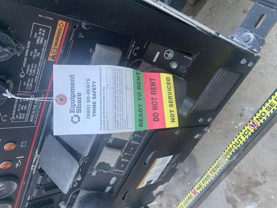 2019 Lincoln Electric Vantage 322 Ready-Pak 3, Two Wheel Trailer, Fender and Light Kit, Cable Rack