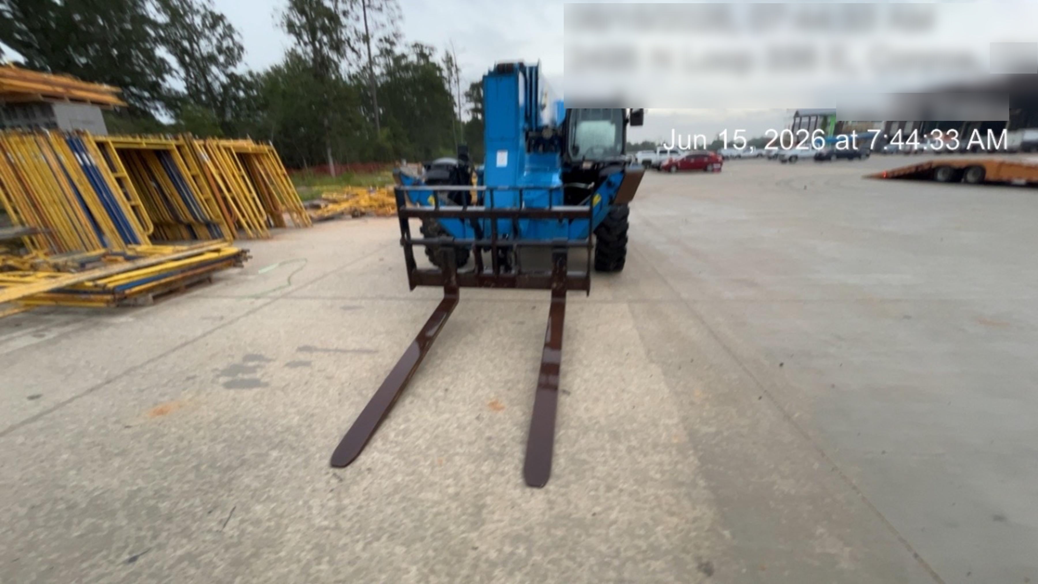 2018 Genie GTH-1056 Genie GTH-1056 w/Enclosed Cab w/HVAC, Work Lights, Solid Tires, Beacon, 60" Carriage and Forks