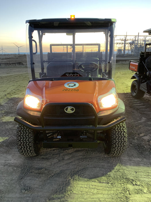 2022 Kubota RTV-X1140W-H Plastic Canopy, Windshield Acrylic Clear, LED Strobe Light, Wire Harness Kit, Back up Alarm