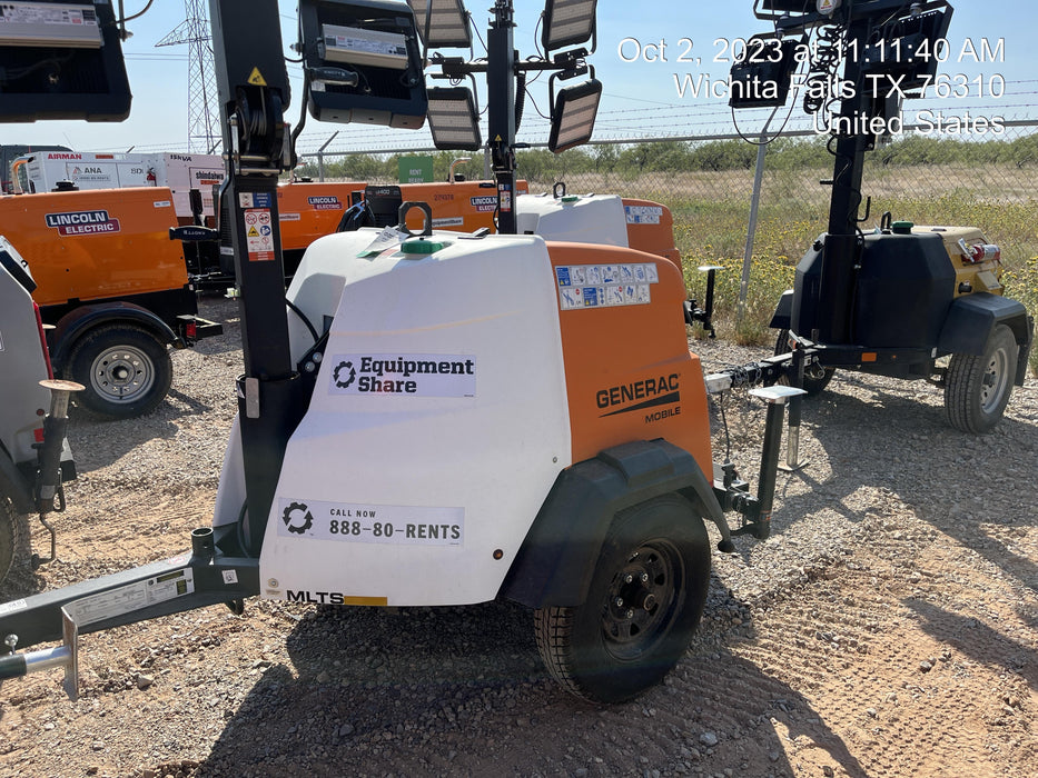 2023 Generac MLT2 Diesel, Flex Switch 120V Input, Powerzone Controller, (4) 320W LED Lights, 4kW Generator, 39.9 Gal Fuel Tank, 2" Ball, T3