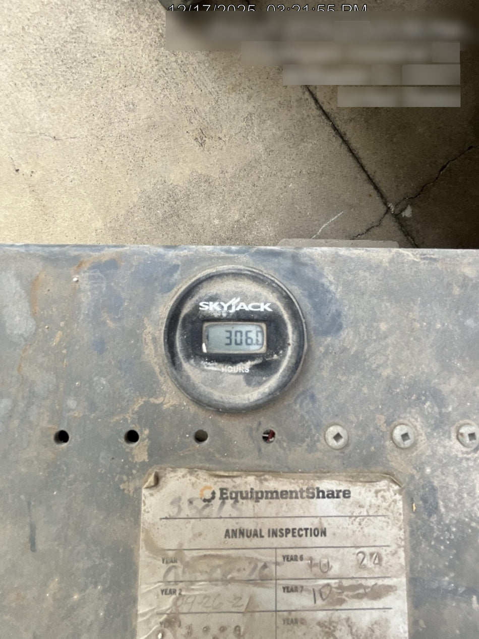 2019 Skyjack SJIII-3219 Standard Options, Trojan Batteries