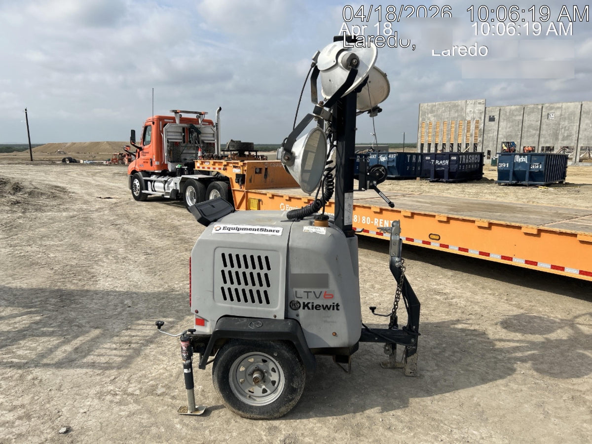 2019 Wacker Neuson LTV6L-MH Mobile Light Tower w/Fuel Level Sensor Installed