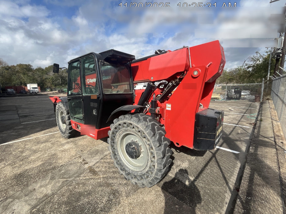 2020 Manitou MTA12055SER3 Cab/Heat/Air, Solid Tires, Amber Strobe, Lift Hook w/66" Carriage, 60" Forks