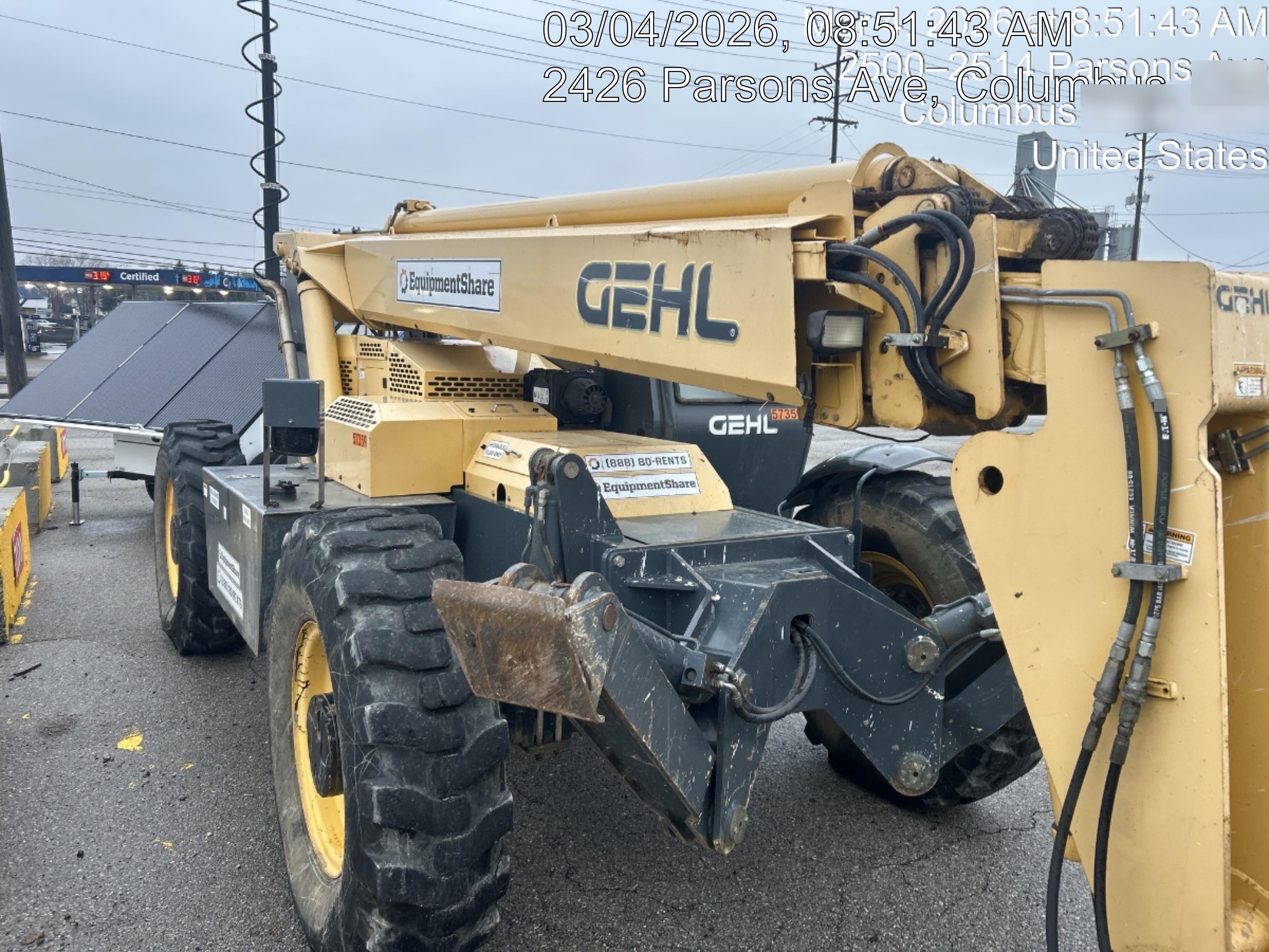 2016 Gehl RS10-55 Standard Rental Specs