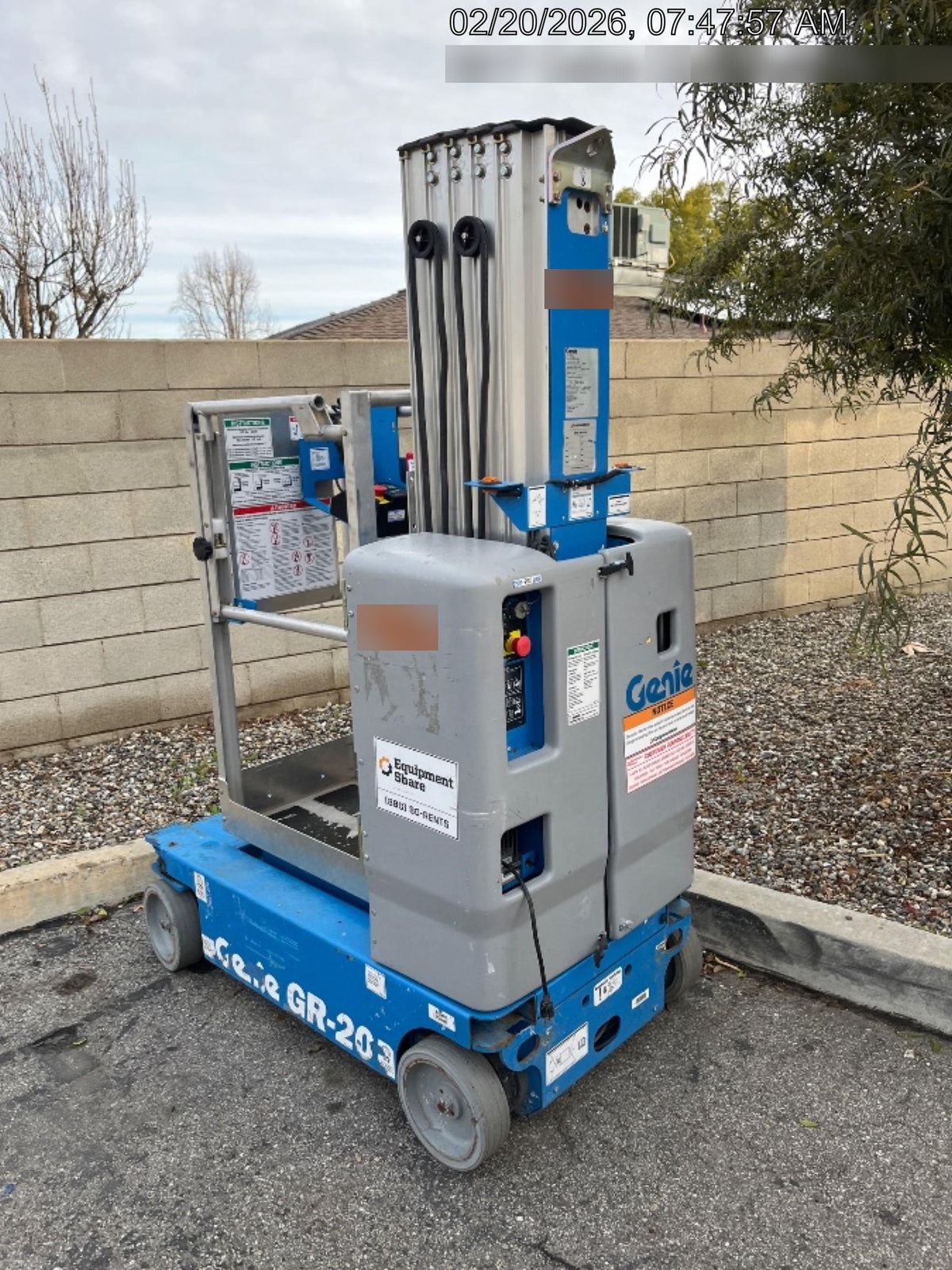 2020 GENIE GR-20