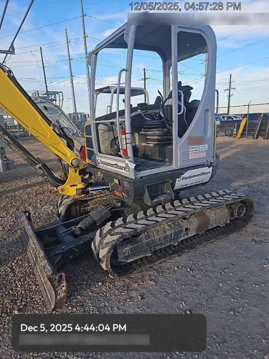 2019 Wacker Neuson EZ53 Open ROPS, Long Dipperstick, T4, VDS Manual QC, Buckets: 12/18/24", Hydraulic Thumb