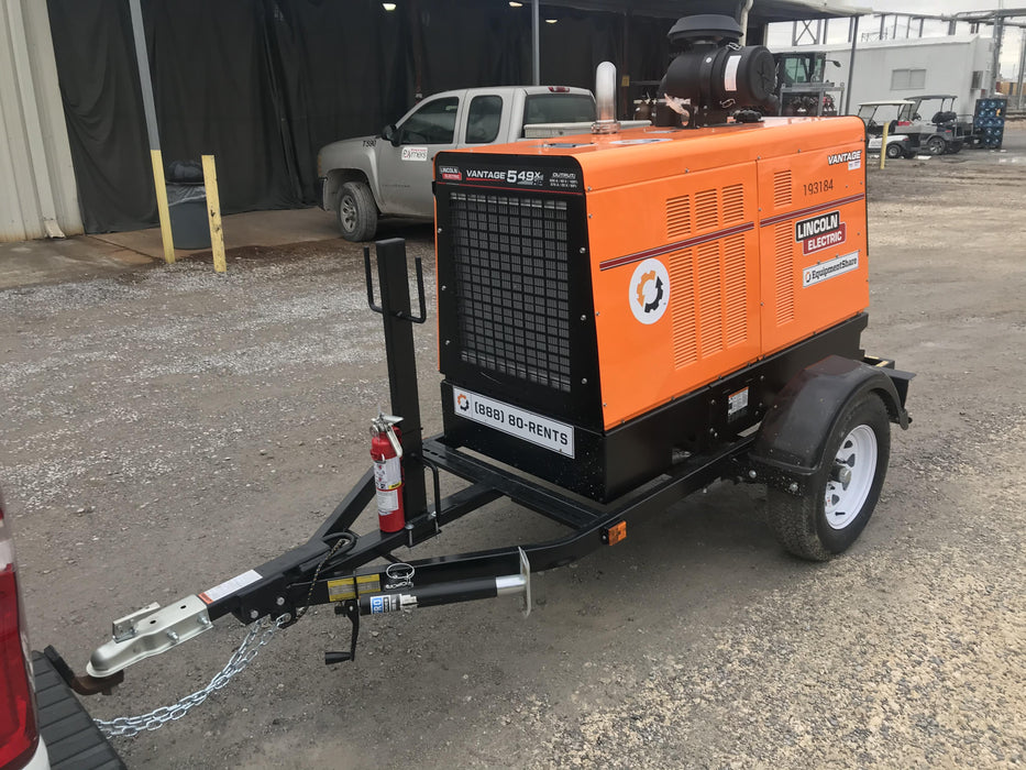 2021 Lincoln Electric Vantage 549X Ready Pak 3, ORANGE (includes trailer, cable rack, fender light kit)