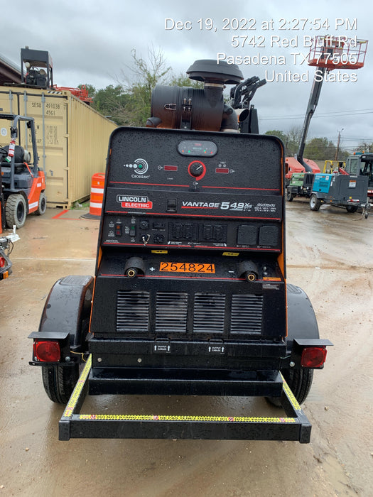 2022 Lincoln Electric Vantage 549X Crosslink Technology, Trailer Mounted, ES Decals, T3