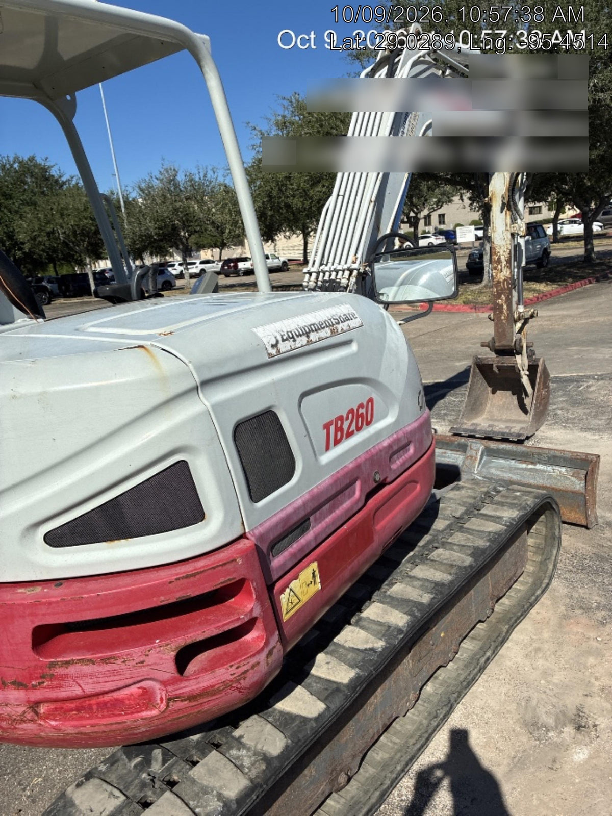 2019 Takeuchi TB260 Takeuchi TB260 Canopy w/Rubber Tracks, Auxiliary Hydraulics, Standard Blade, Manual QC
