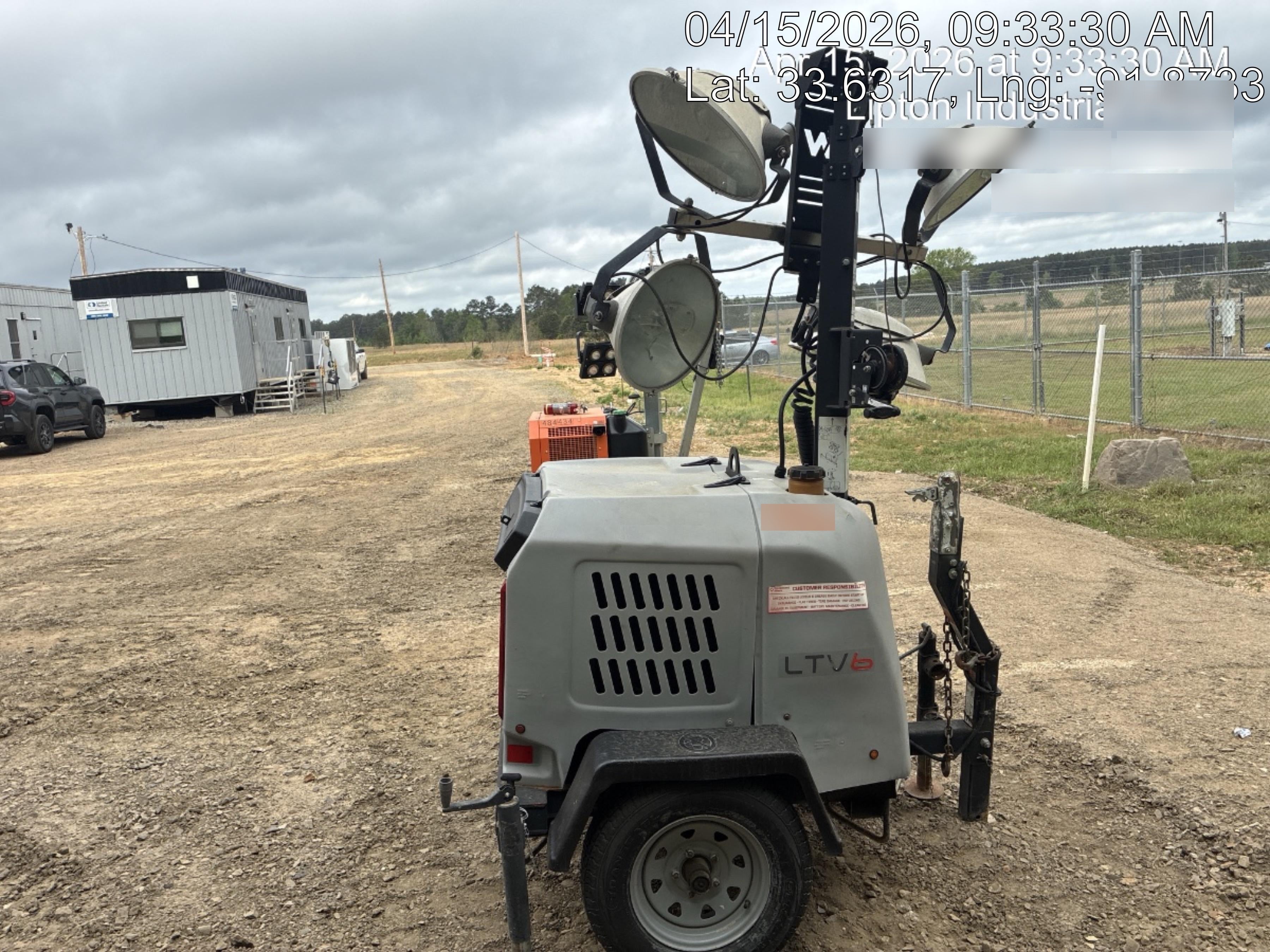 2019 Wacker Neuson LTV6L-MH Wacker Neuson LTV6L Mobile Light Tower w/Fuel Level Sensor Installed